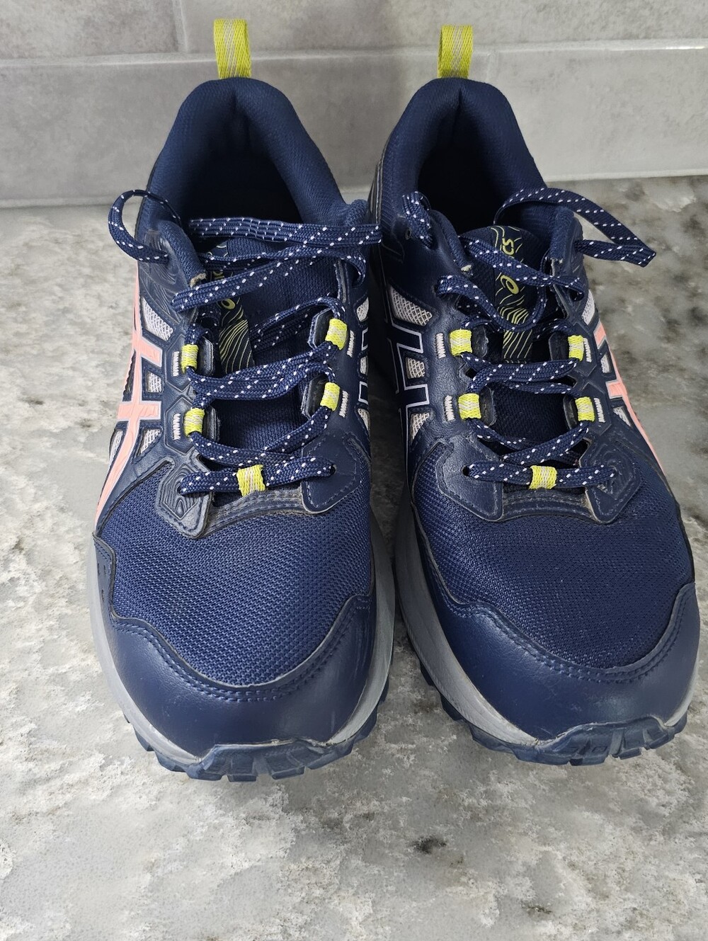 ASICS Trail Scout 3 Women's Size 10 Blue Expanse Sun Coral Trail Running Shoes - Picture 3 of 9